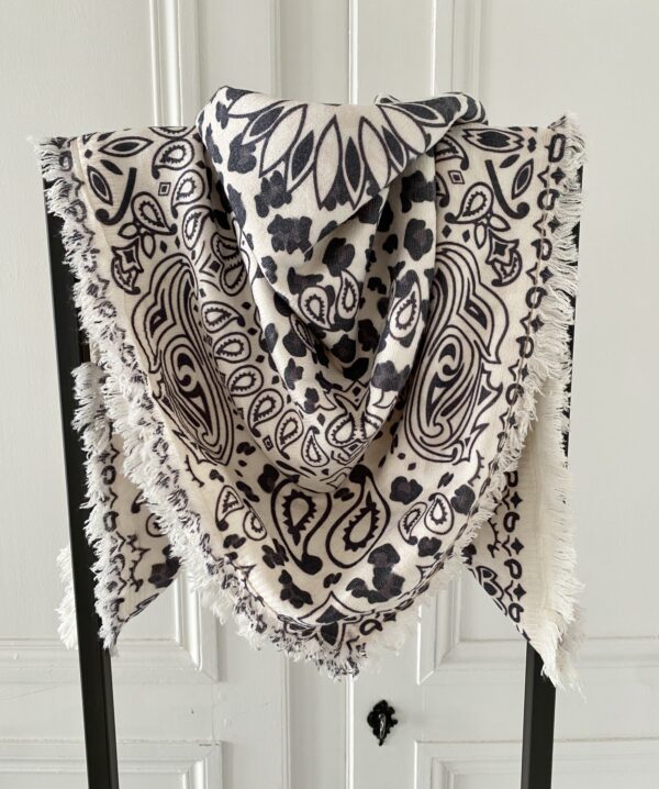 foulard cheche leo bandana écru