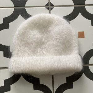 bonnet kid mohair marron