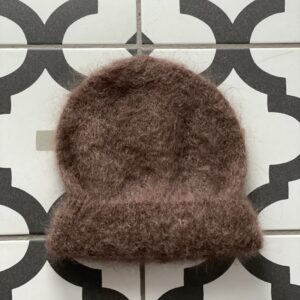 bonnet kid mohair marron