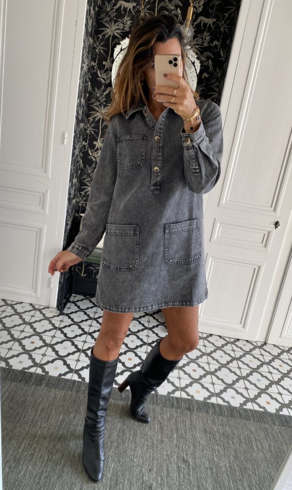 robe-jeans-gris