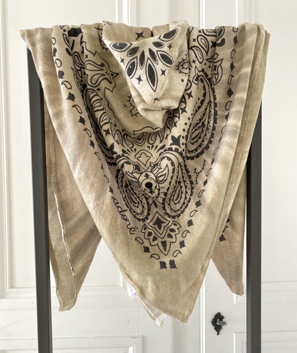 foulard cheche adore elia tie and dye nougat